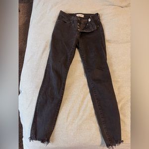 9” high rise skinny jeans